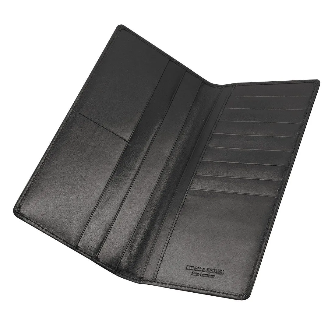 Byron & Brown - Gentleman's Classic Slim Jacket Wallet - Italian Leather - Gift Boxed - 3 Colours
