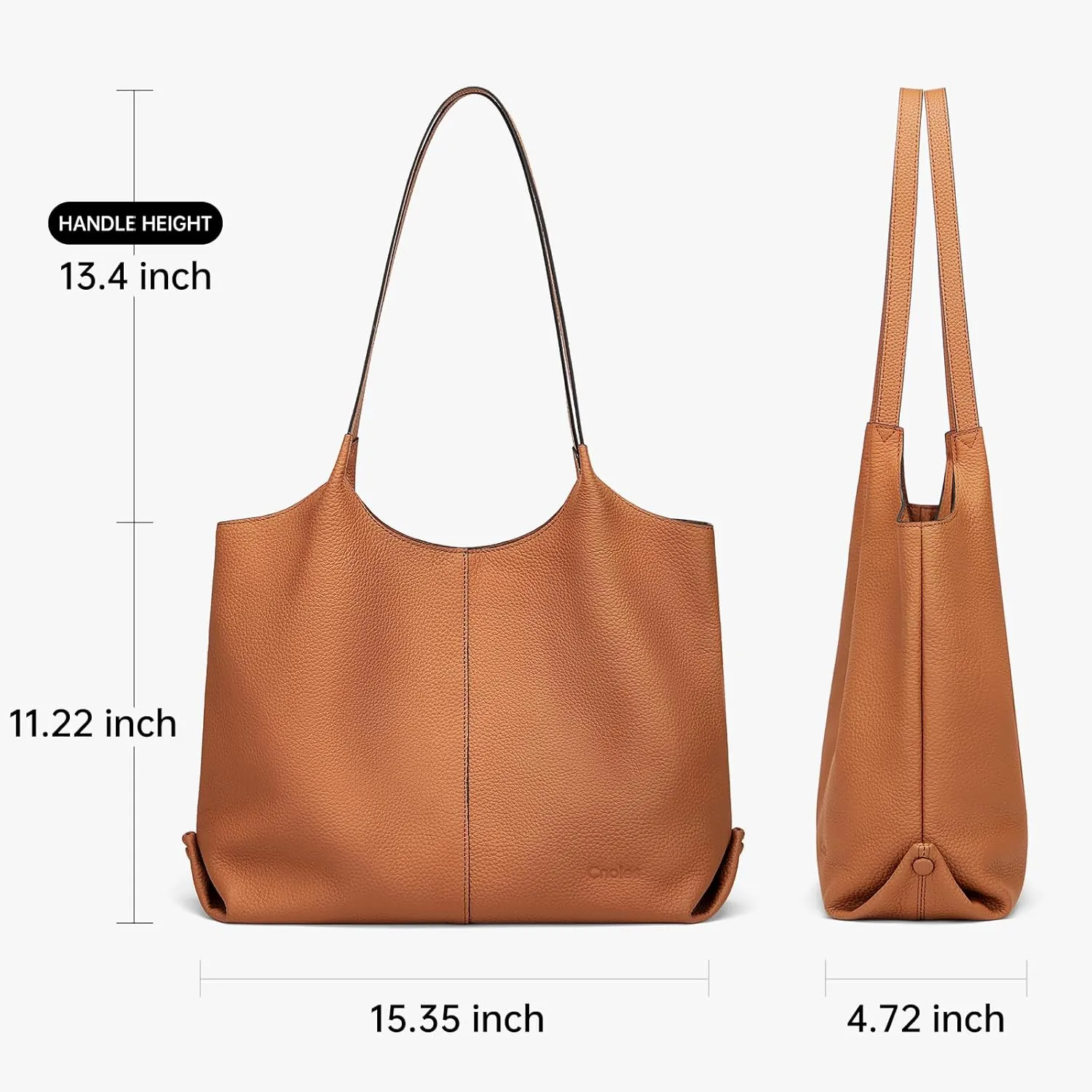Cnoles Hobo Bag for Women Shoulder Tote Bag Ladies Top Handle Handbag Soft Genuine Leather Top-handle Purse