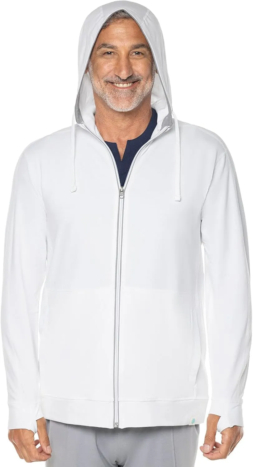 Coolibar UPF 50  Men's LumaLeo Full Zip Hoodie - Sun Protective