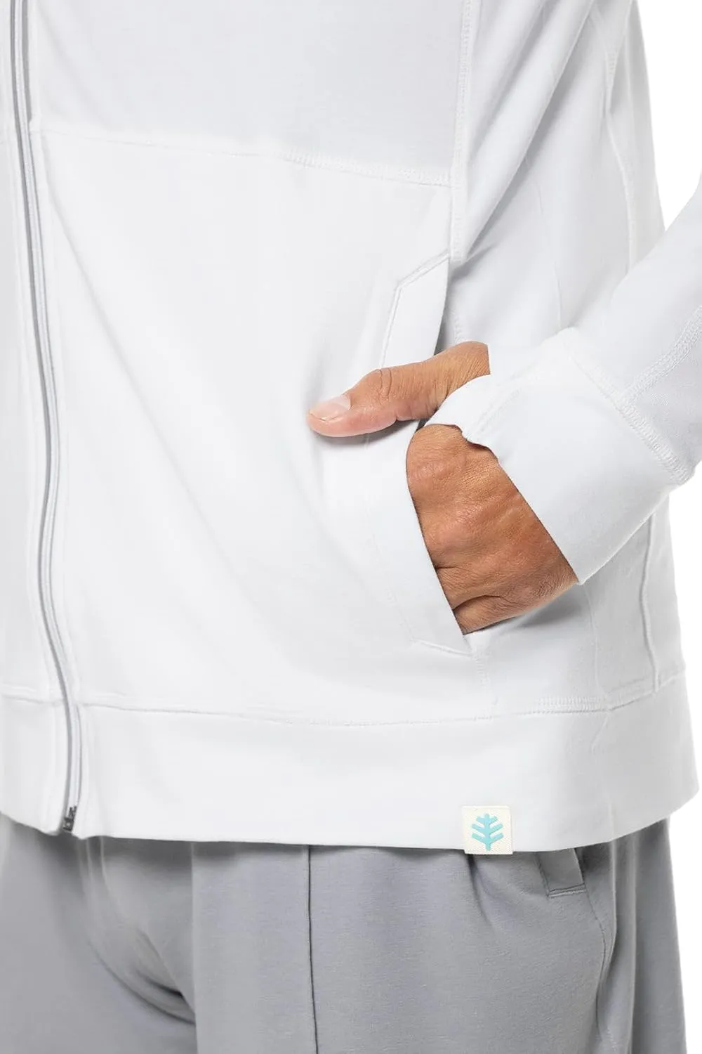 Coolibar UPF 50  Men's LumaLeo Full Zip Hoodie - Sun Protective