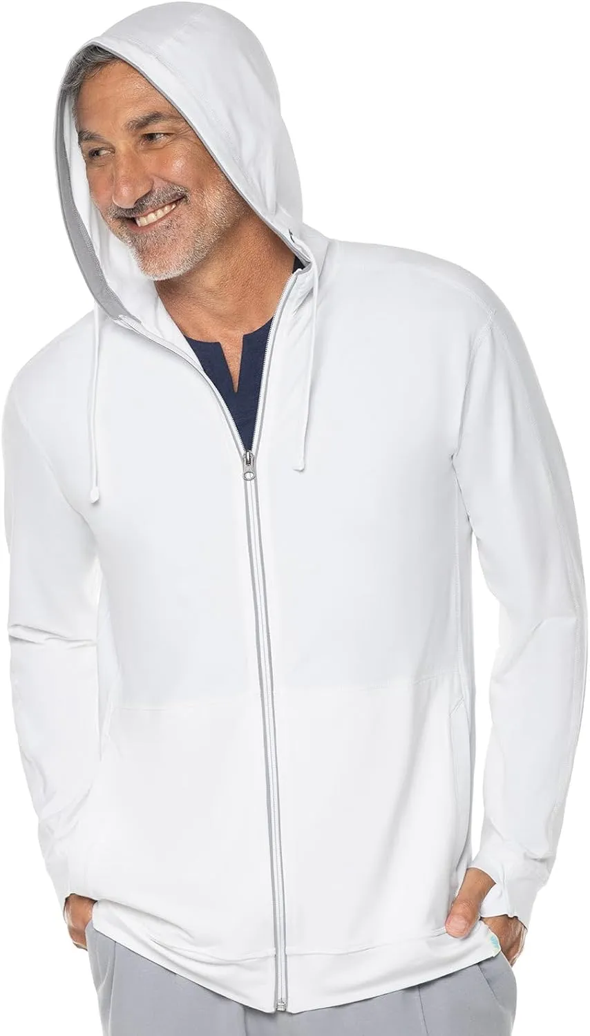 Coolibar UPF 50  Men's LumaLeo Full Zip Hoodie - Sun Protective