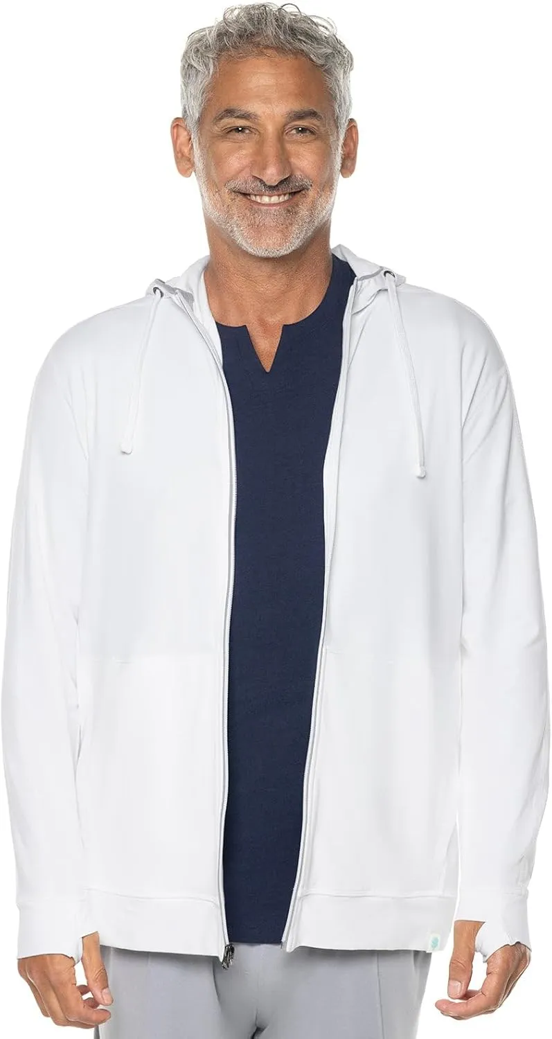 Coolibar UPF 50  Men's LumaLeo Full Zip Hoodie - Sun Protective