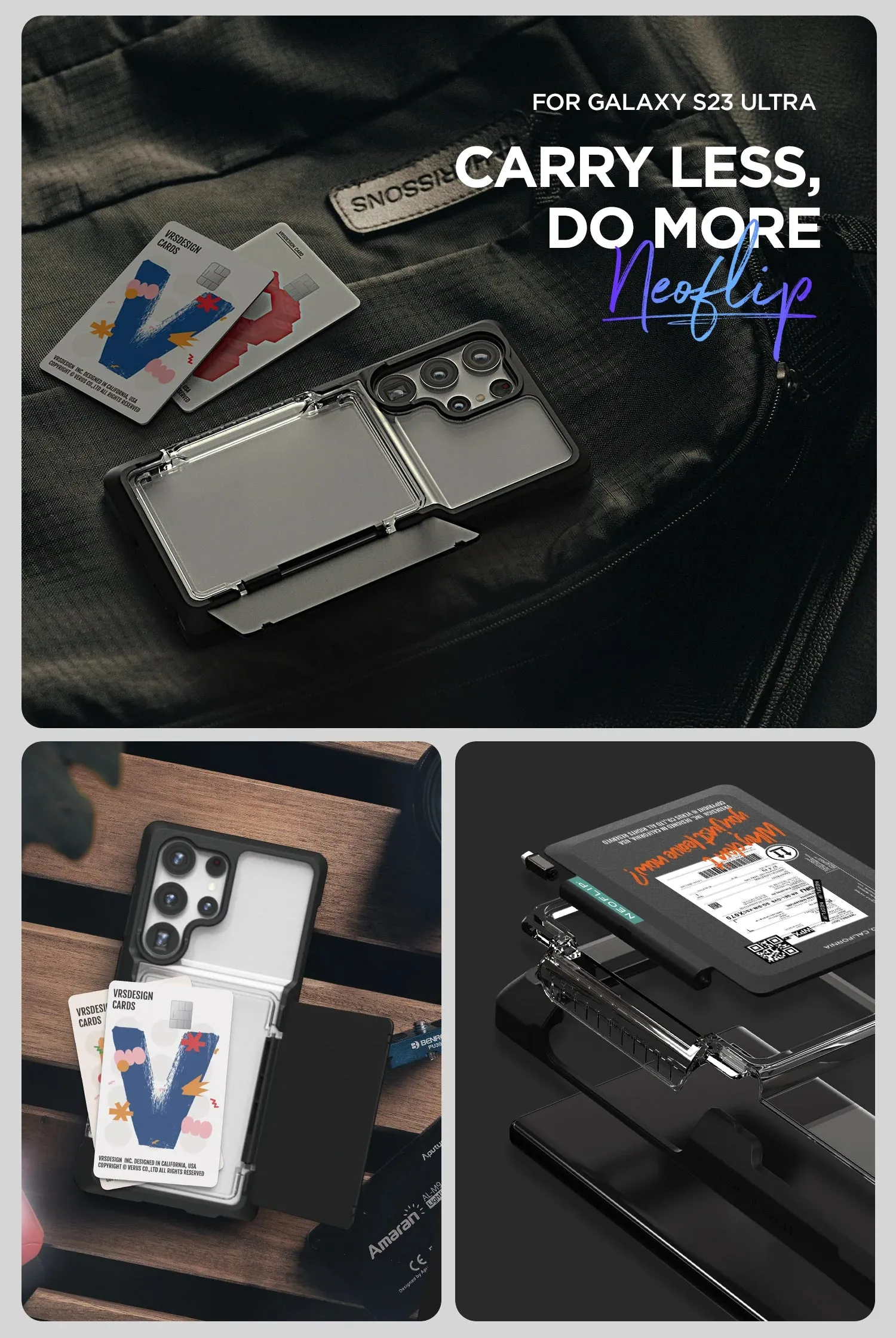 Galaxy S23 Ultra Case Neo Flip Travel Passport Series