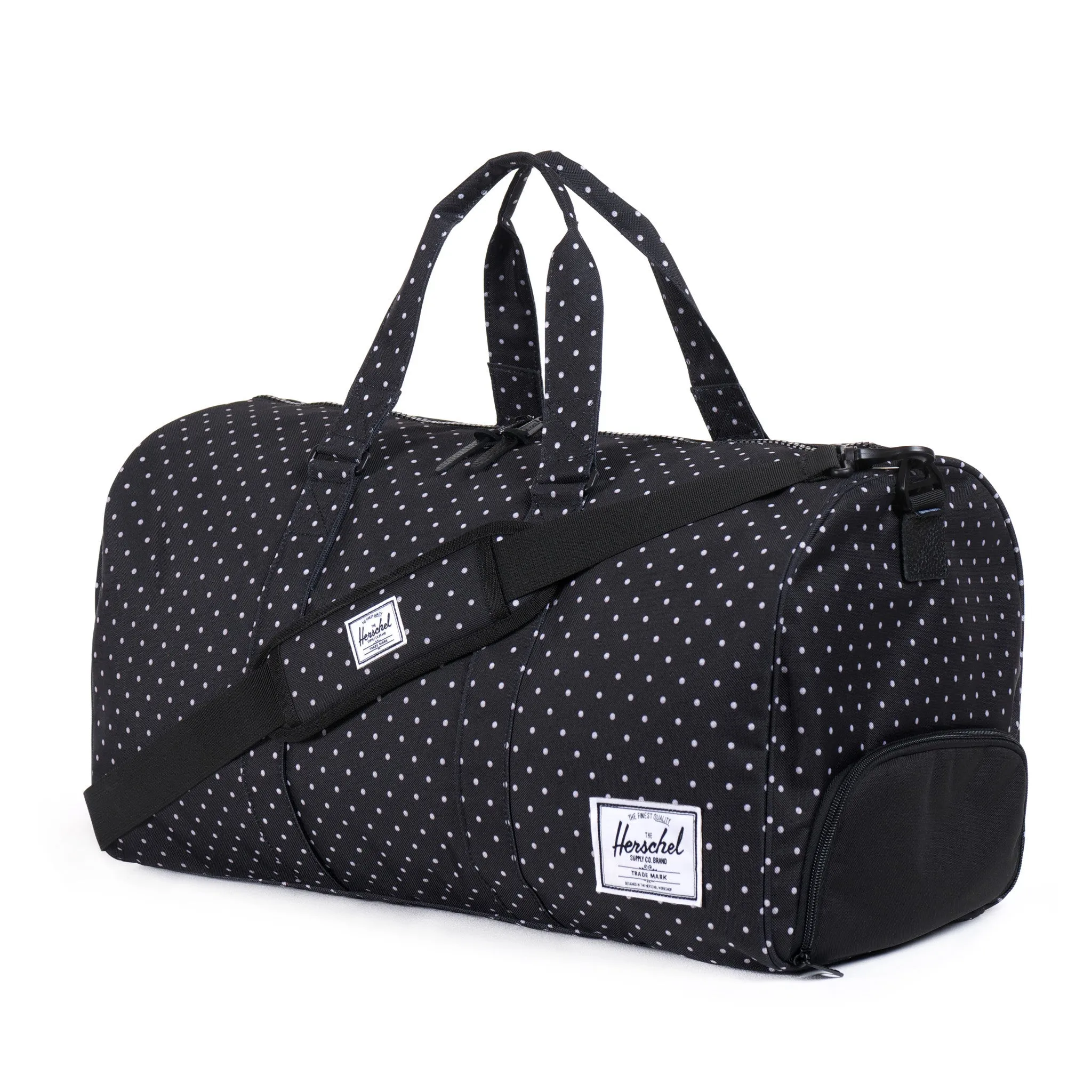 Herschel Supply Novel Duffel Bag - Black Polka Dots