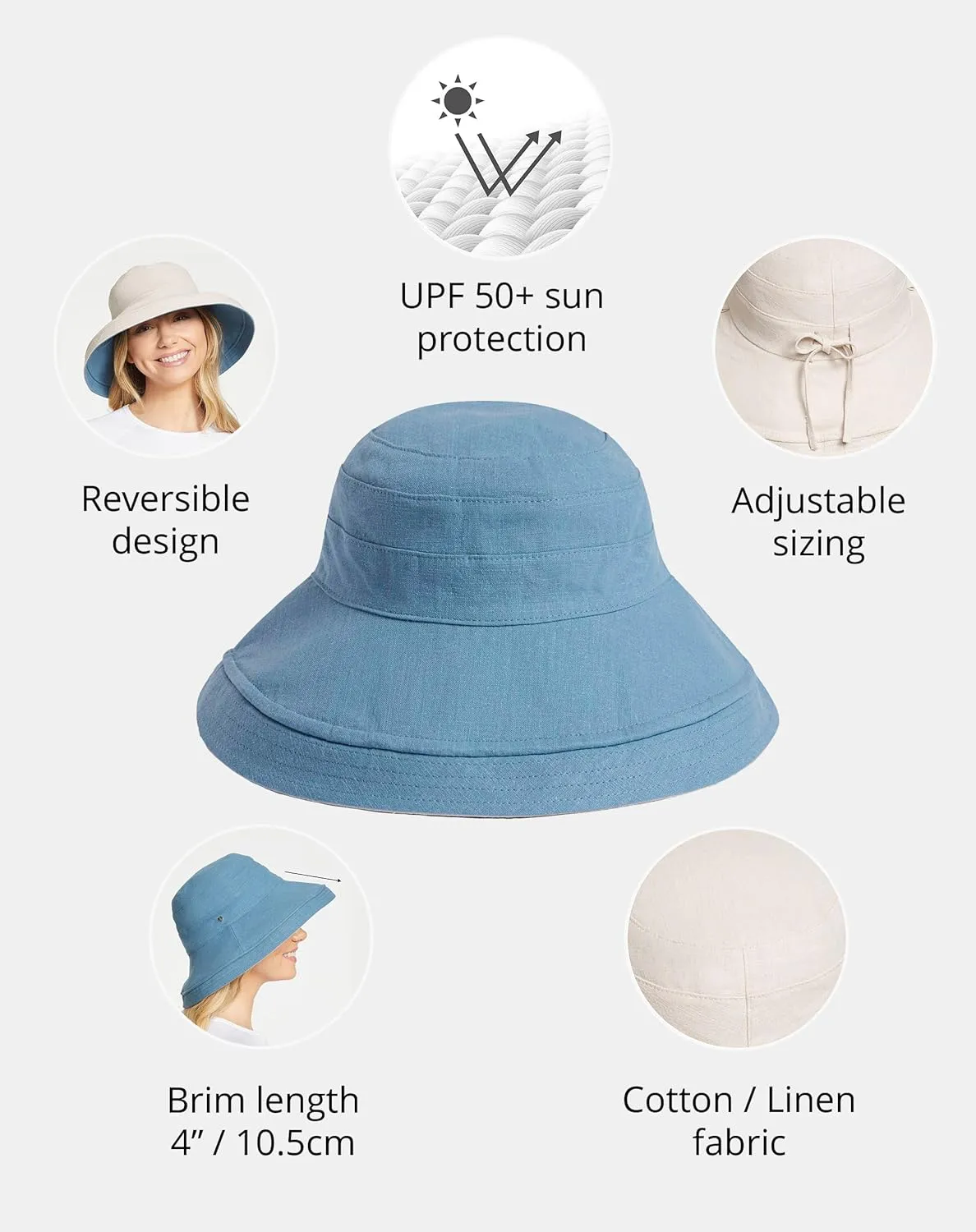 Holiday Sun Hat Upf50  Uv Protection, Sun Protective Hat