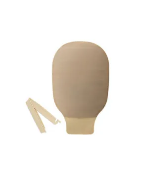 Hollister New Image 2-Piece Drainable Pouch with Clamp Closure Beige - 10 per Box, RED - 57MM, 23CM (9") - NO FILTER