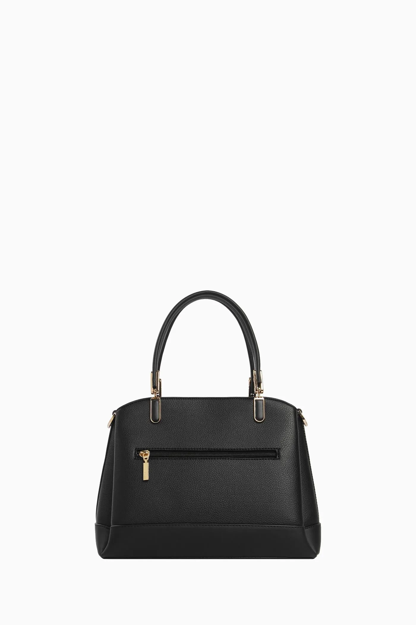 Çift Kulplu Satchel Çanta - Siyah
