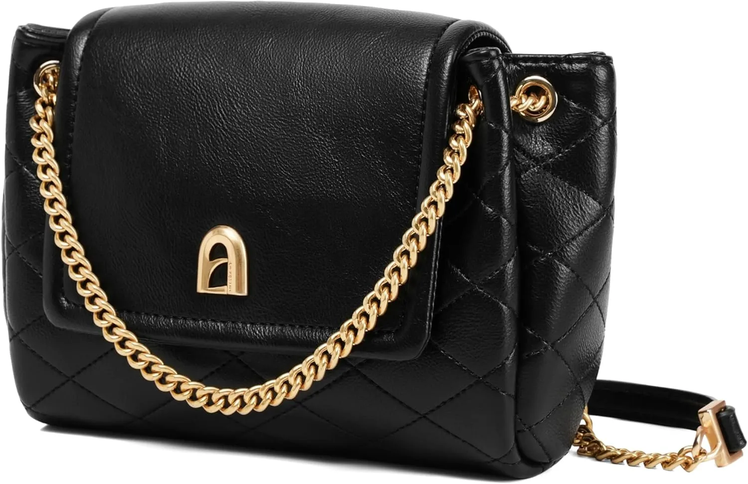 LAFESTIN Small Quilted Crossbody Bags For Women With Chain Strap, Trendy Shoulder Bag Soft Clutch Womens Crossbody Handbags