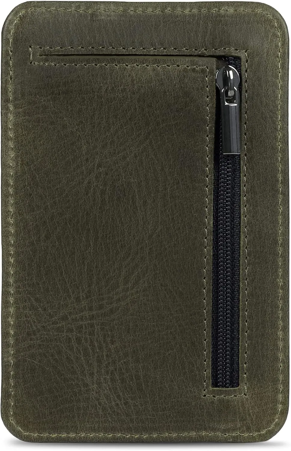 Otto Angelino RFID Blocking Minimalist Mens Wallet - Slim, Italian Leather Credit Card Holder and Zippered Coin Slot
