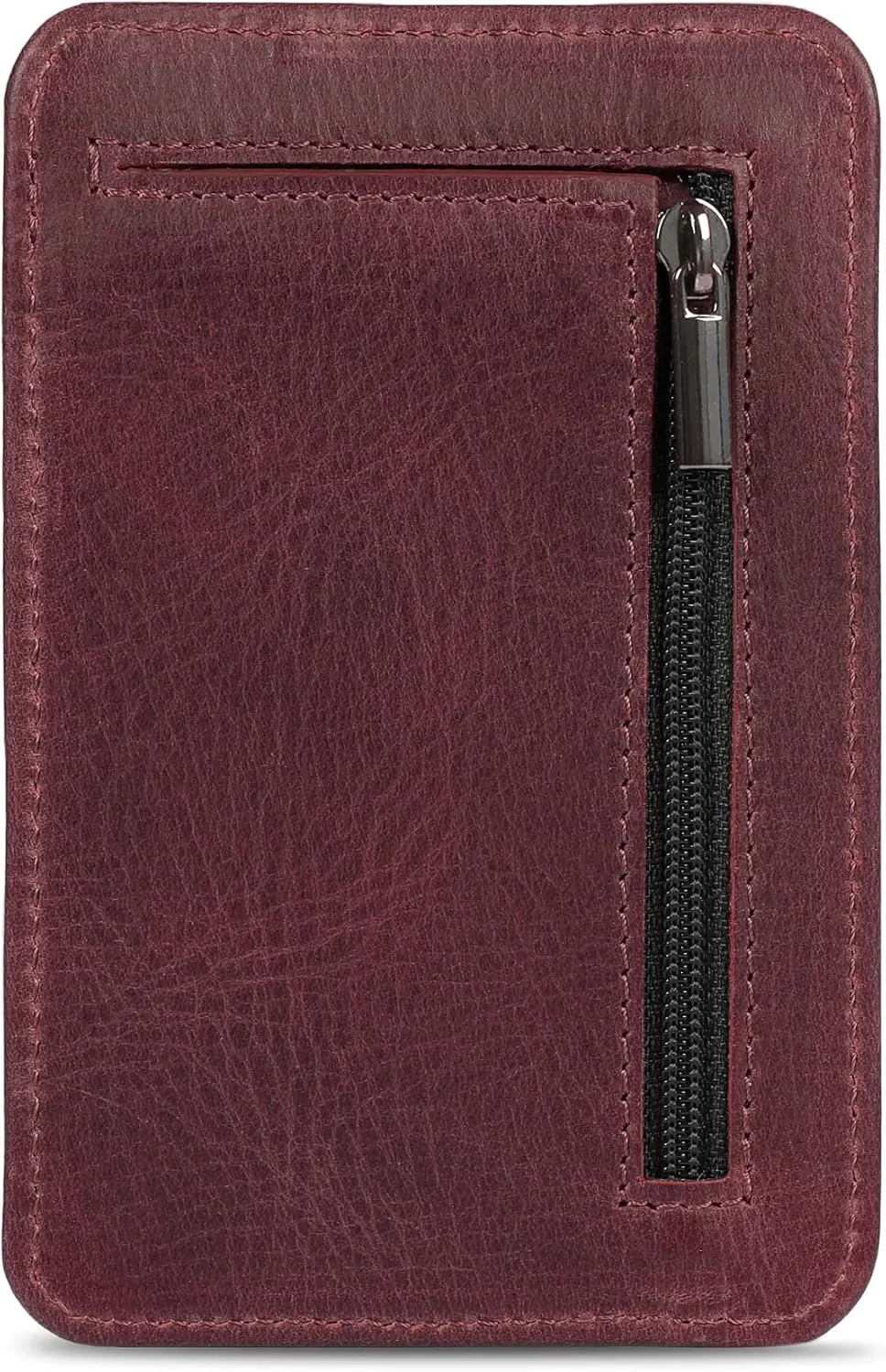 Otto Angelino RFID Blocking Minimalist Mens Wallet - Slim, Italian Leather Credit Card Holder and Zippered Coin Slot