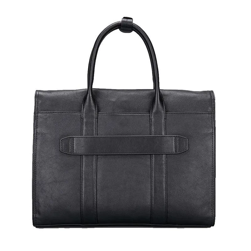 Premium Leather Mens' Suitcase Weekender | 15 Inches Leather Laptop Bag, Ladies' Briefcase, 15 Inches Laptop Bag, Men Work Tote, Business Shoulder Bag, Fashion Designer Laptop Bag Alexel Crafts