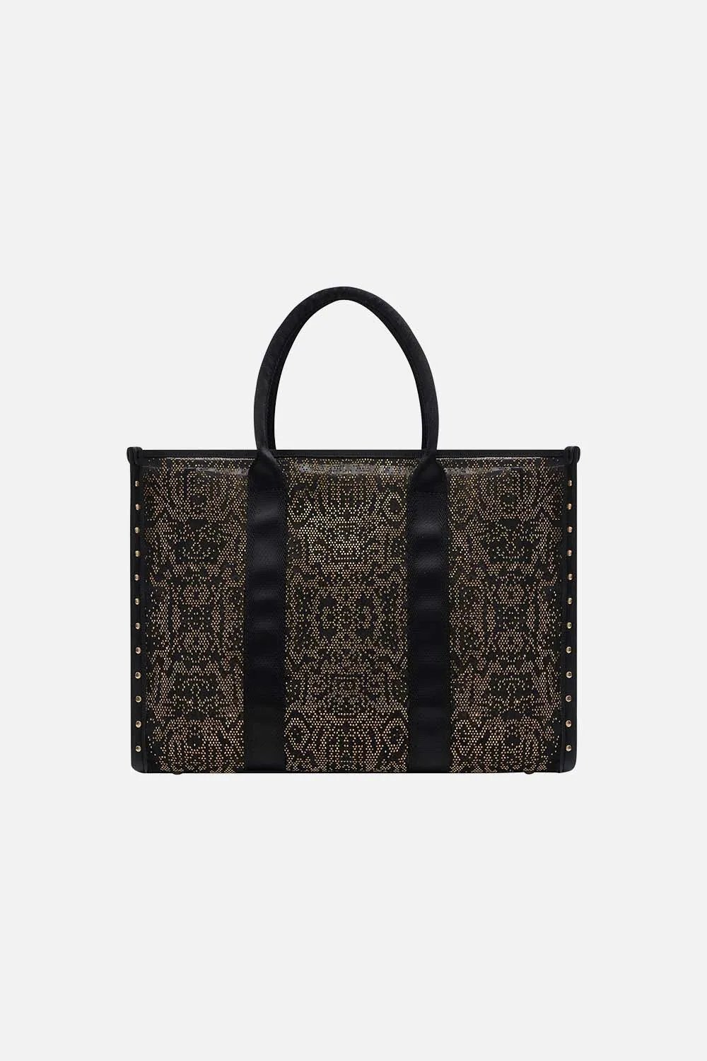 RECTANGLE TOTE SOLID BLACK