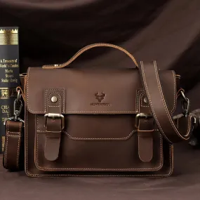 Vintage Large Capacity Genuine Leather Briefcase