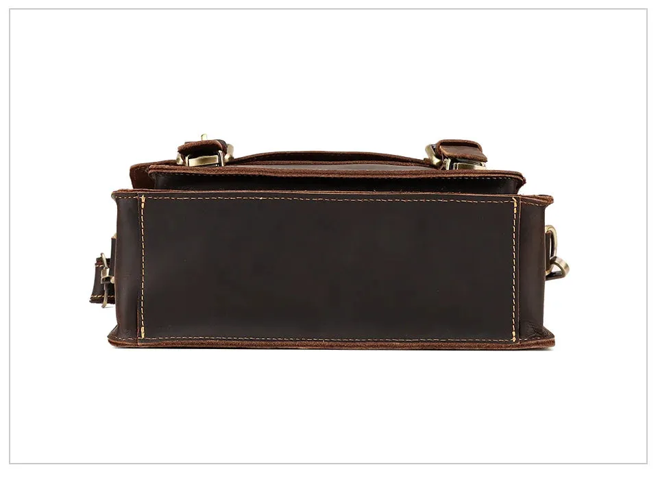 Vintage Large Capacity Genuine Leather Briefcase