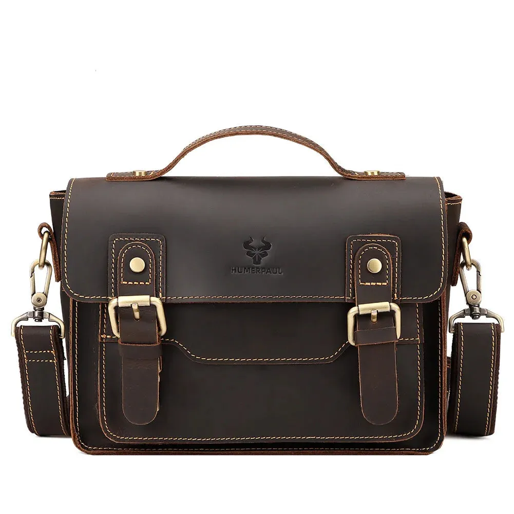 Vintage Large Capacity Genuine Leather Briefcase