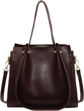 Women's Leather Crossbody Tote Purses, Shoulder Work Tote Handbags, Hobo Ladies Bag for Business Office Travel College